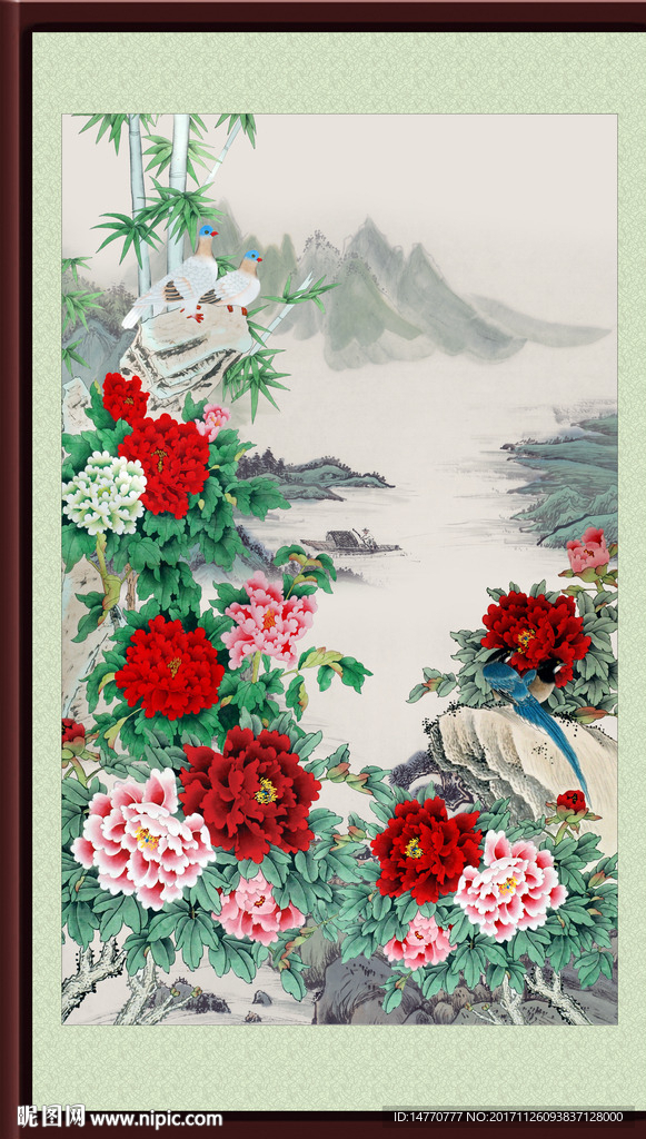 国画牡丹