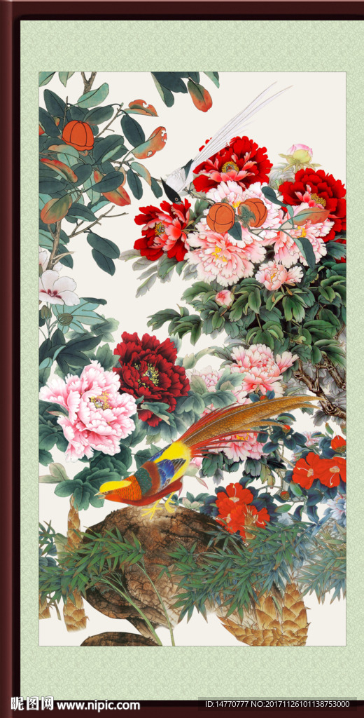 国画牡丹