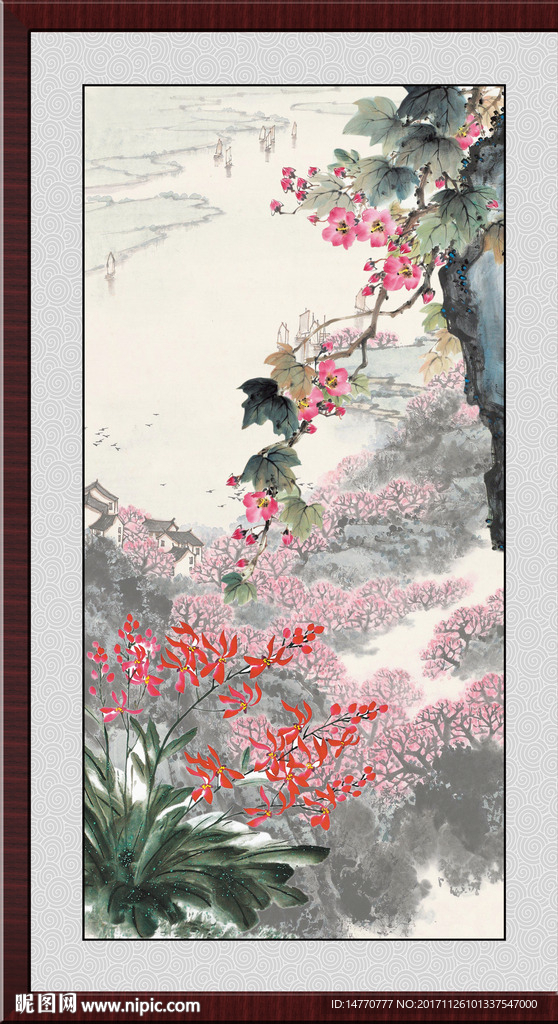 国画兰花