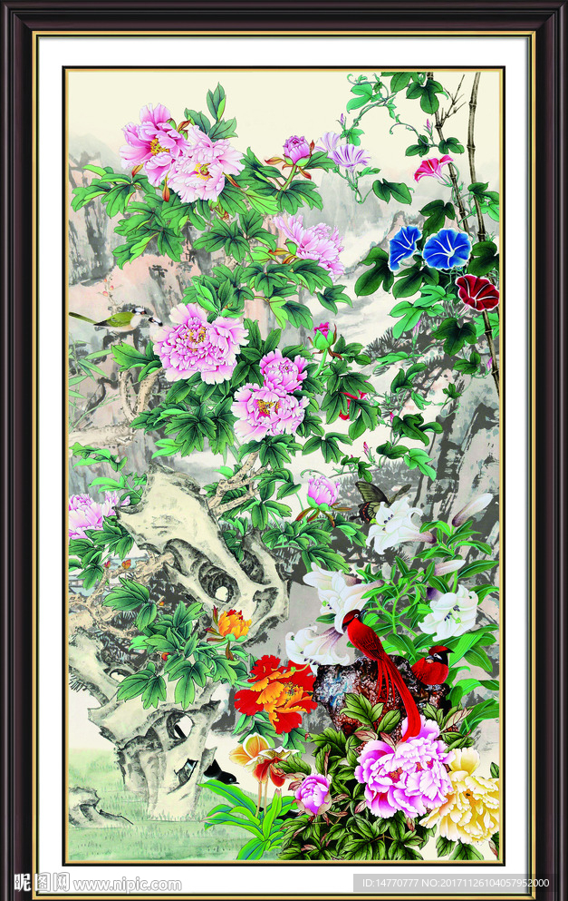 国画牡丹