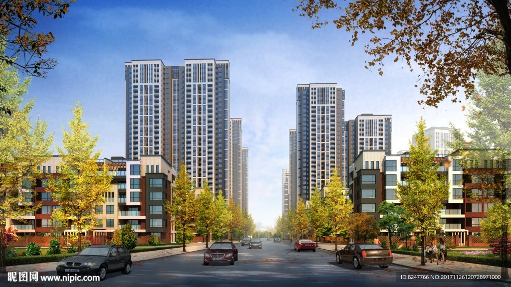 小区内庭景观效果图