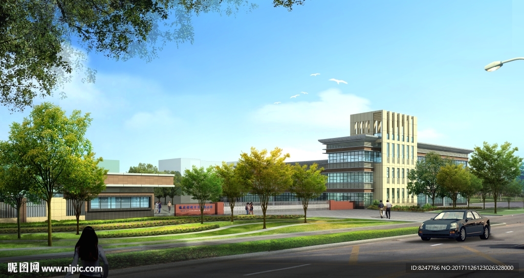 办公楼建筑效果图