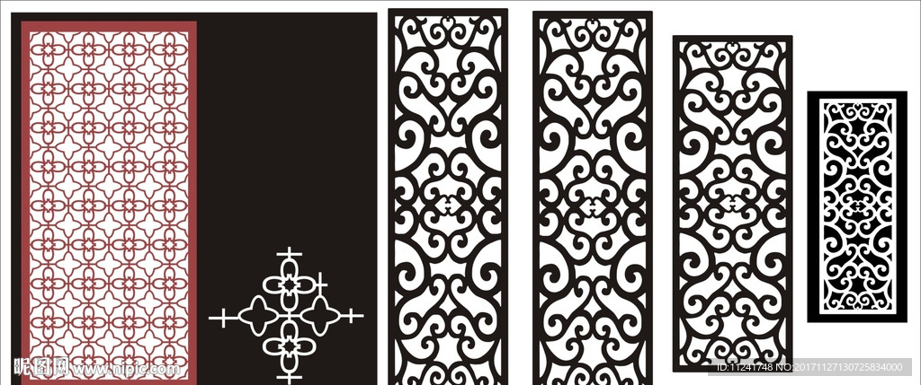 屏风 中式屏风 镂空隔断 PV