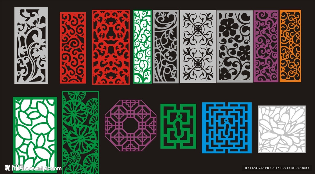 屏风 中式屏风 镂空隔断 PV