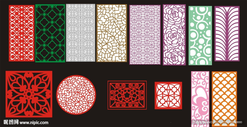 屏风 中式屏风 镂空隔断 PV