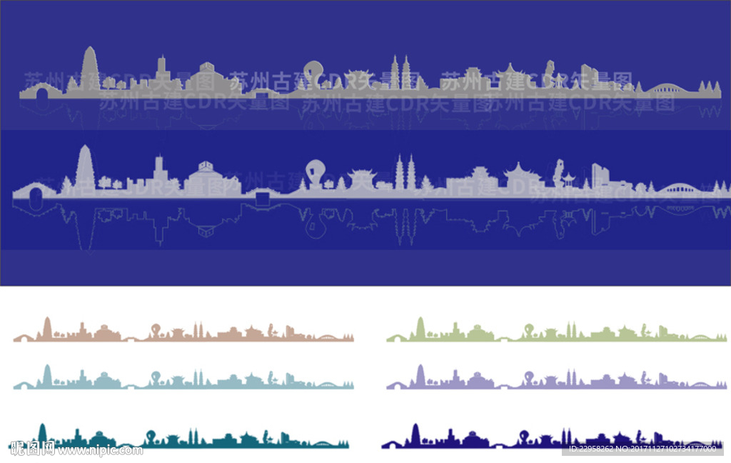 苏州建筑矢量图