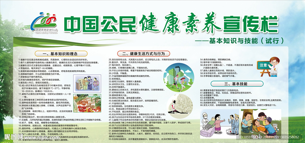 健康素养宣传栏