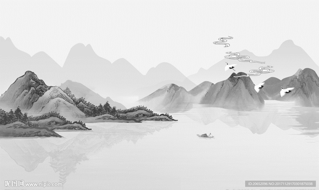 水墨山水画