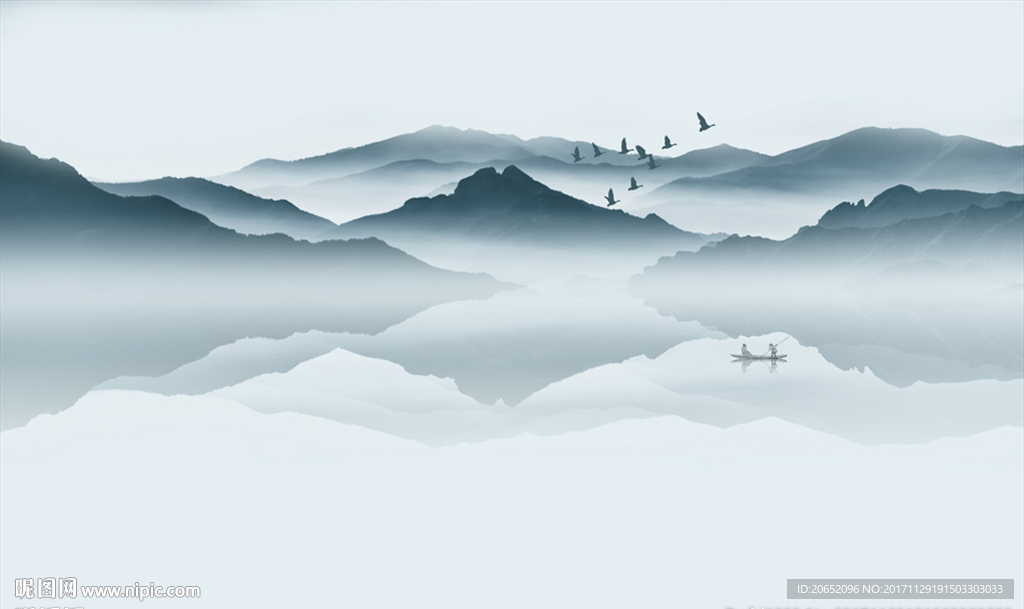 水墨山水画