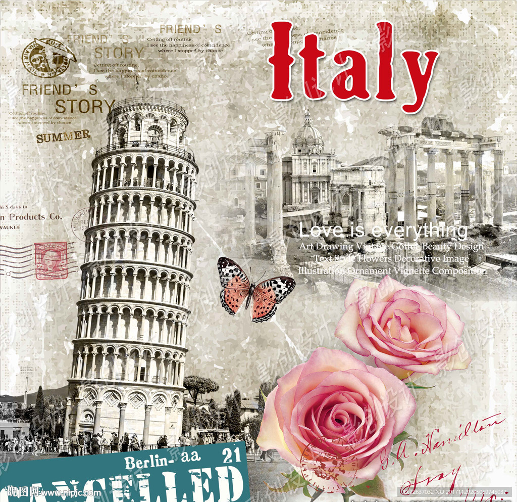 欧美风格装饰画