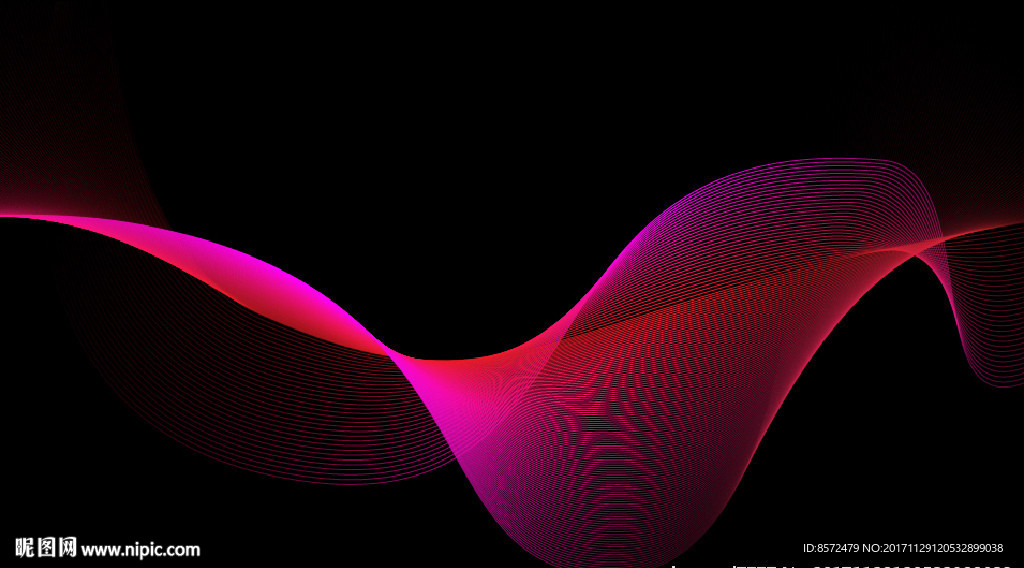 粉色曲线线条背景