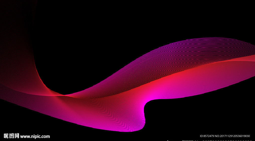 柔和粉色曲线背景