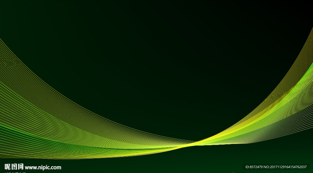 绿色曲线背景
