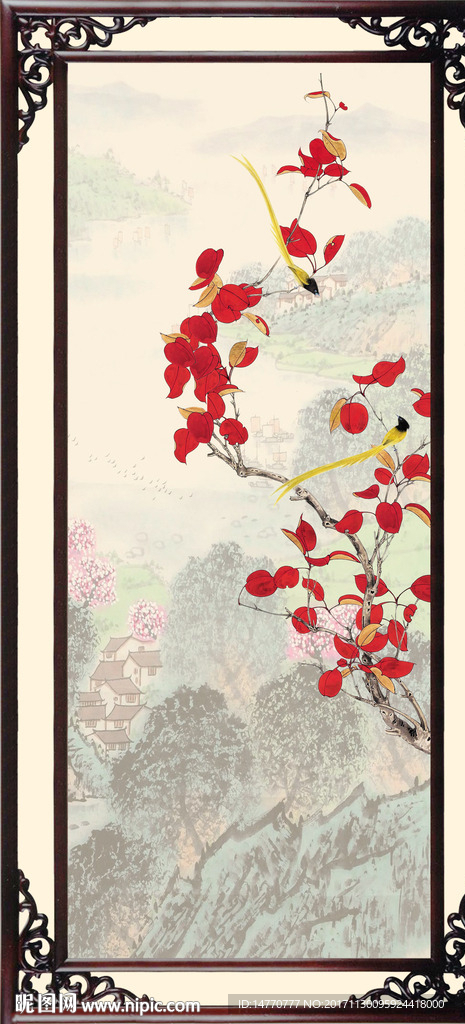 秋天红叶