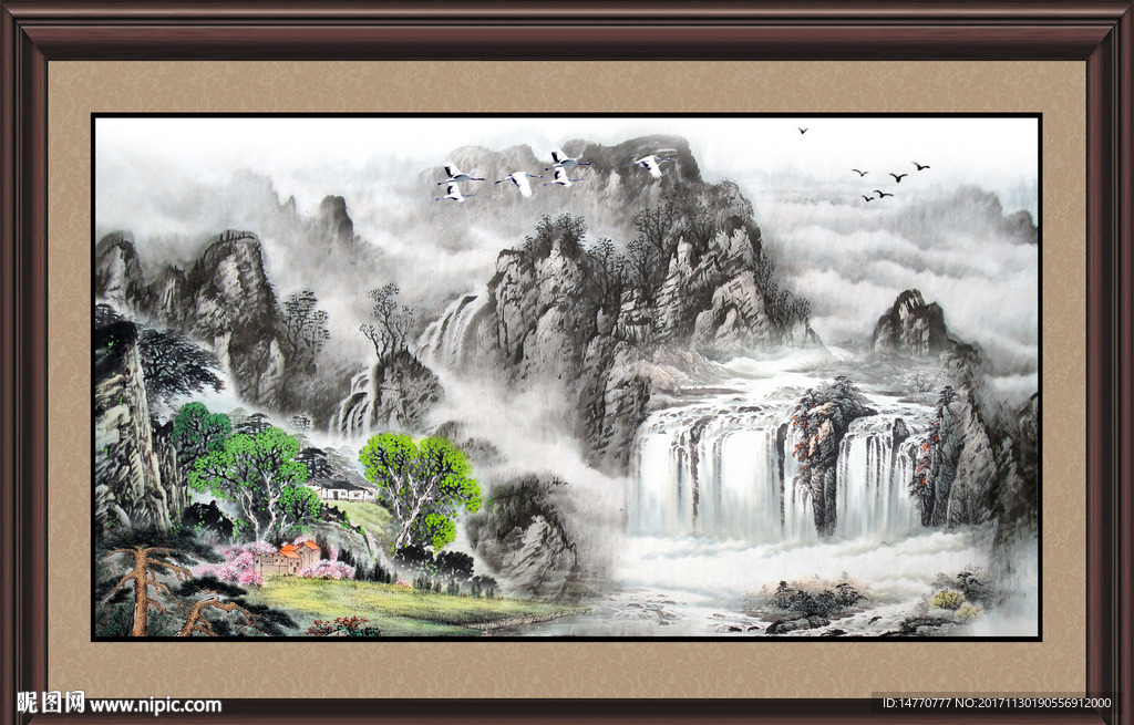 巨幅山水画