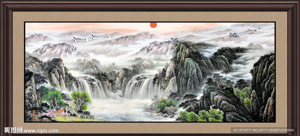 巨幅山水画