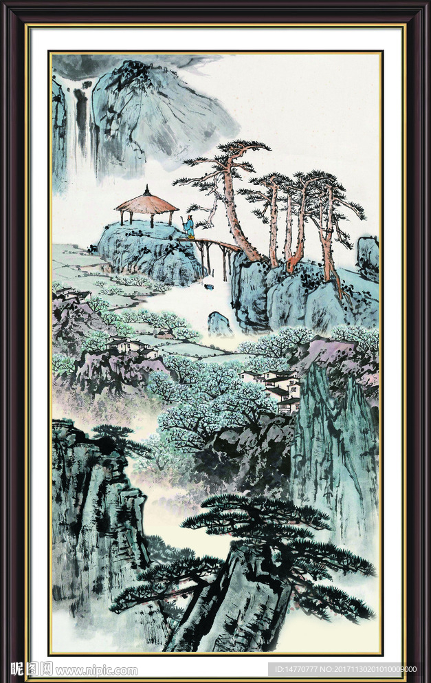 巨幅山水画