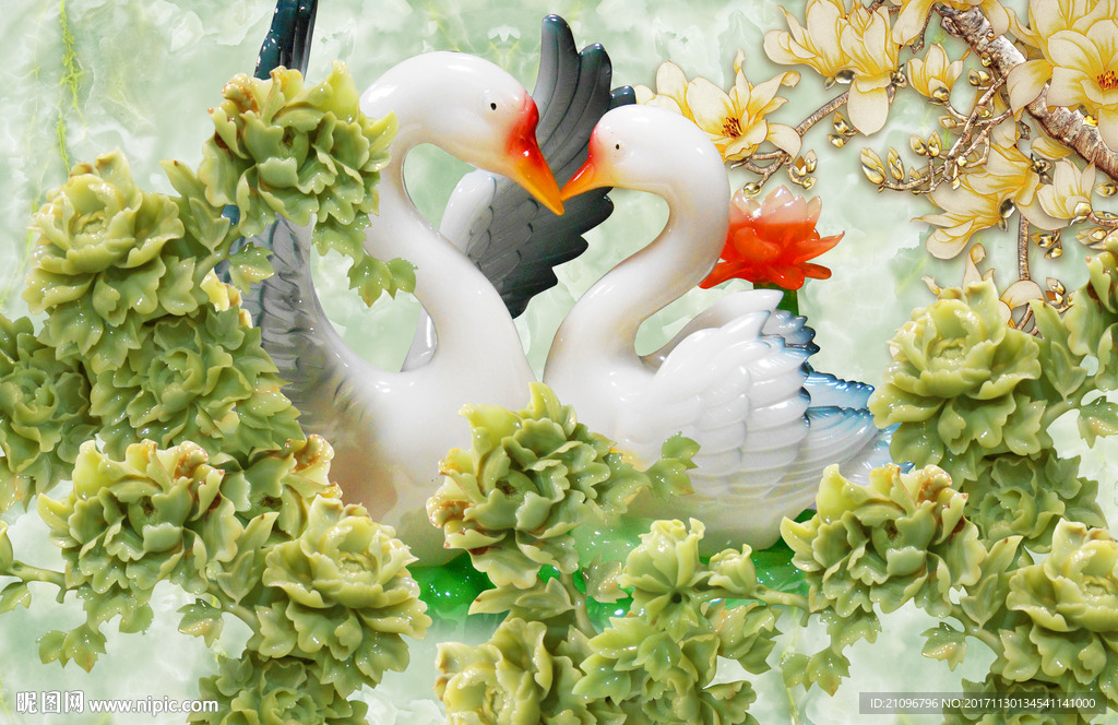 玉雕背景墙