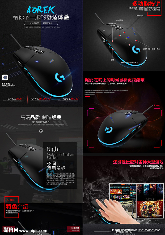 鼠标详情页