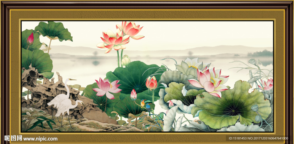荷花装饰
