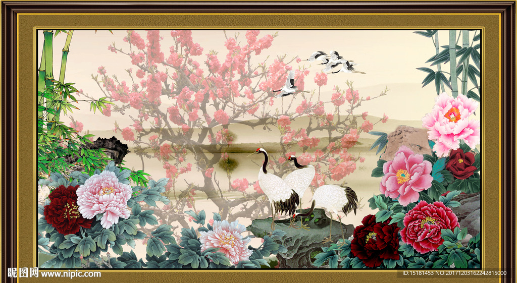 国画牡丹