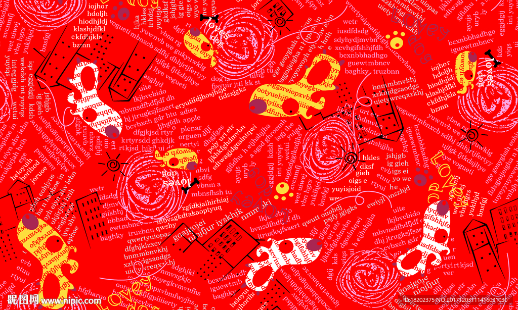 卡通小狗