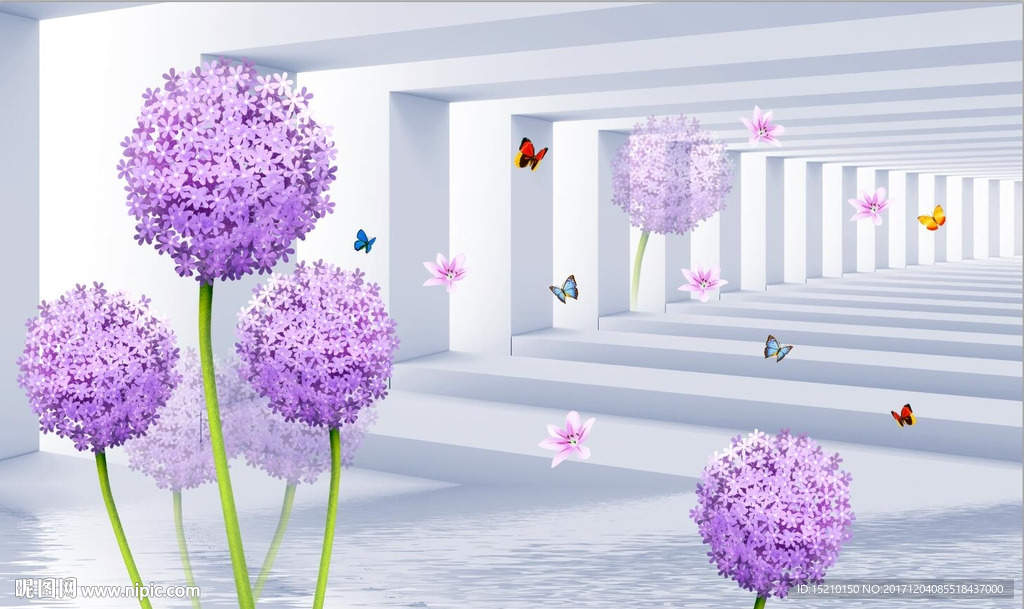 3D空间蒲公英