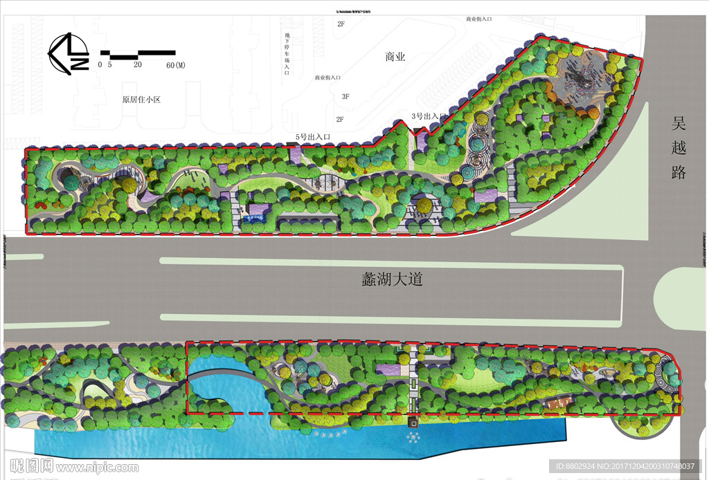 地铁站彩色平面