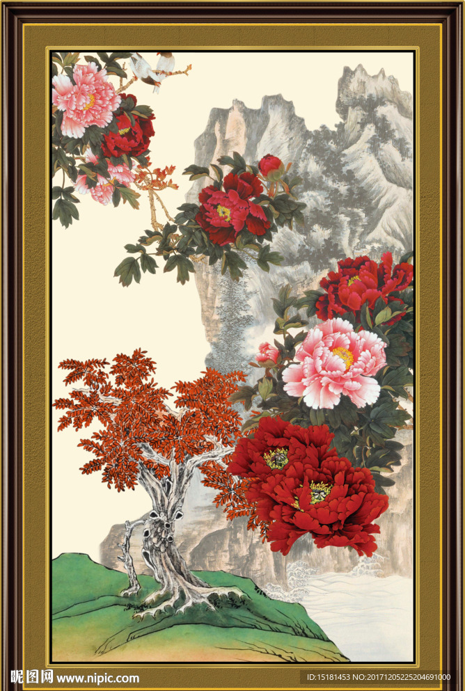 国画牡丹