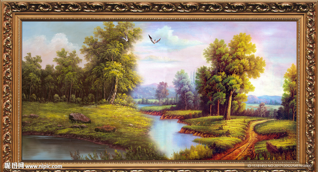 风景 油画