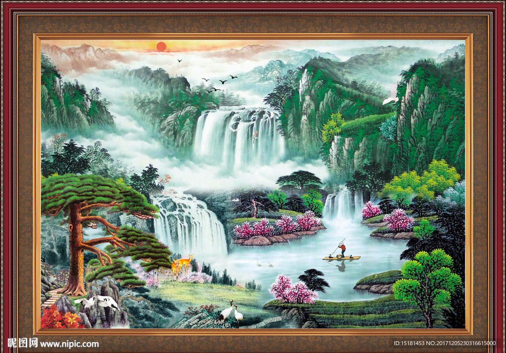 巨幅山水画