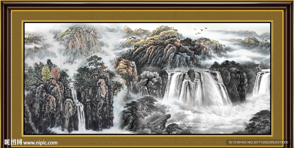 巨幅山水画