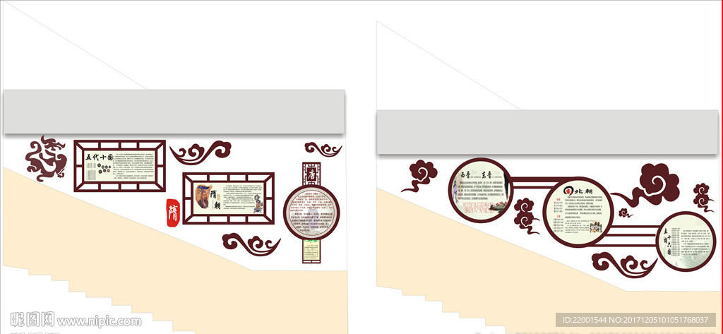 中国朝代文化墙