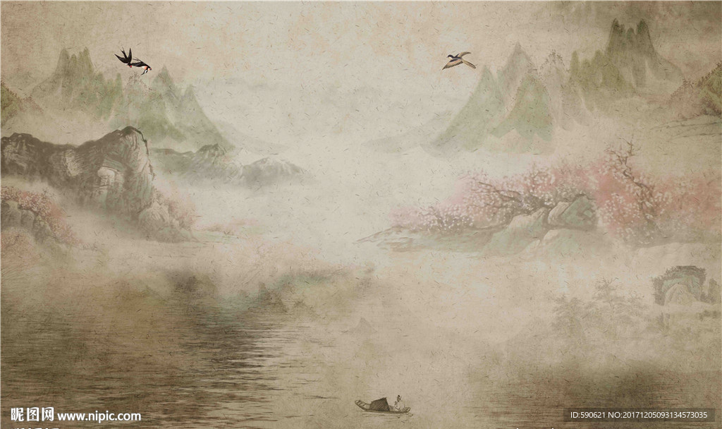 国画背景墙