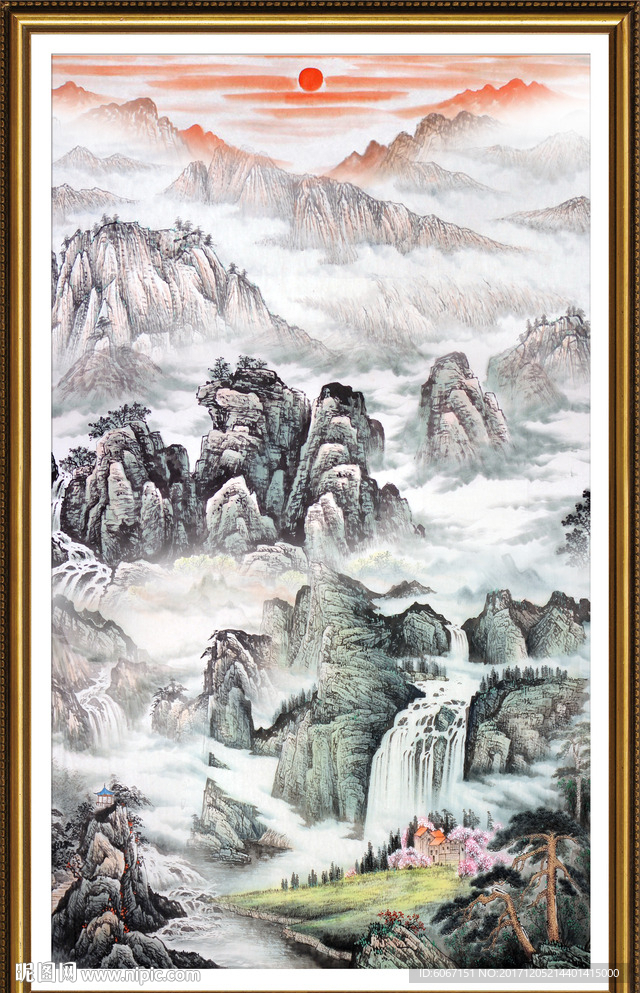 玄关山水画