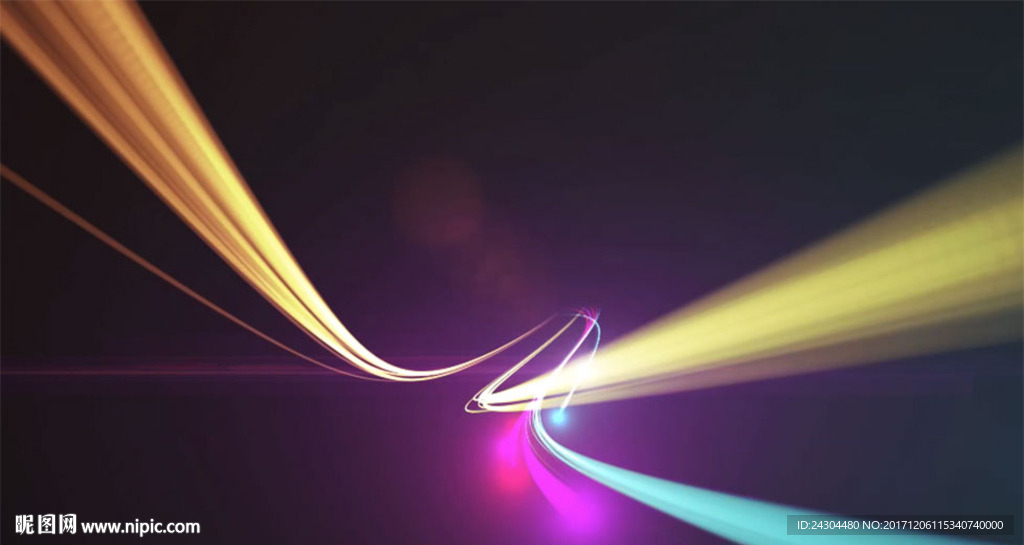 动感五彩炫光彩带