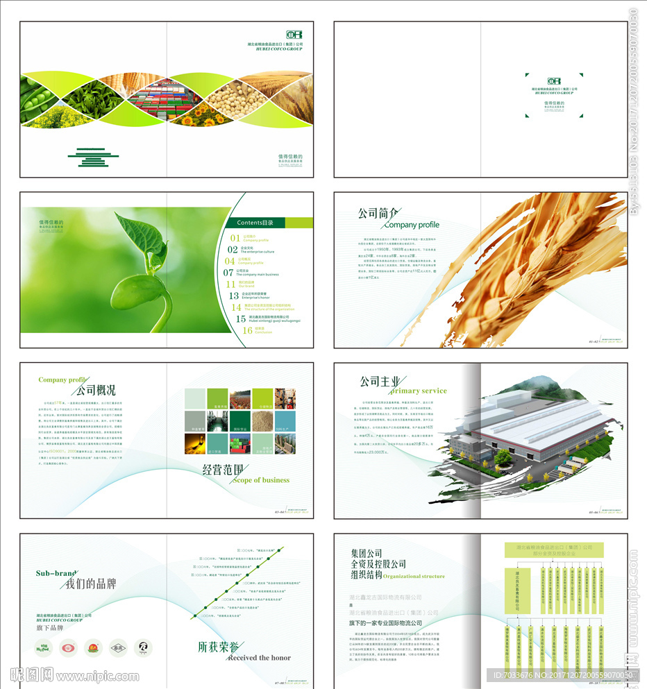 粮油食品公司画册
