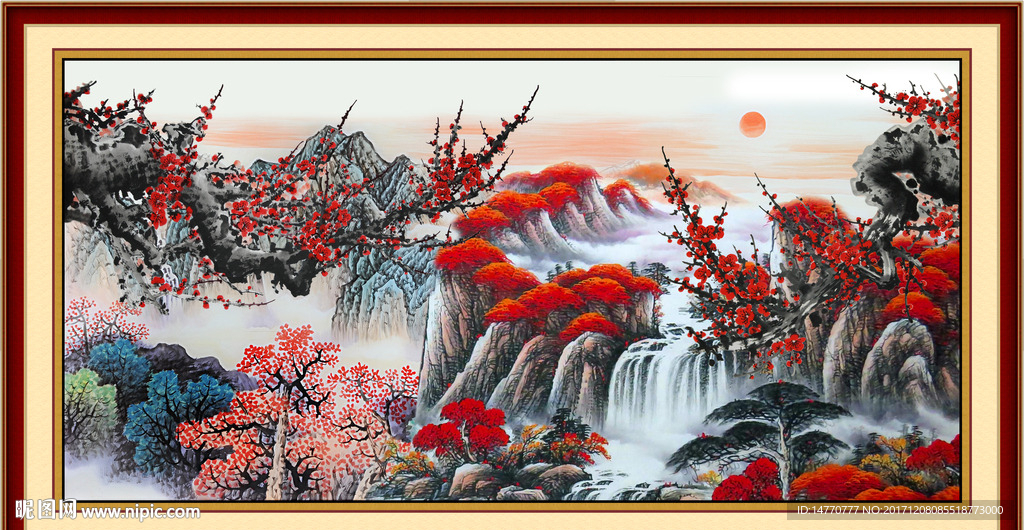 国画梅花