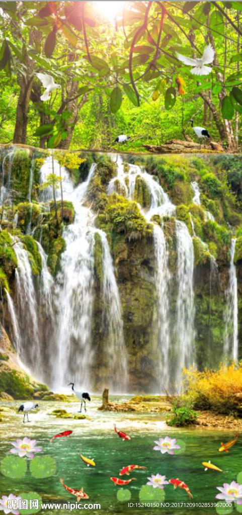 流水生财风景图