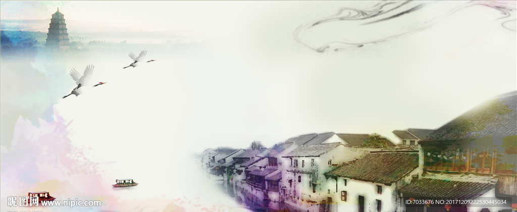 高清水墨山水画