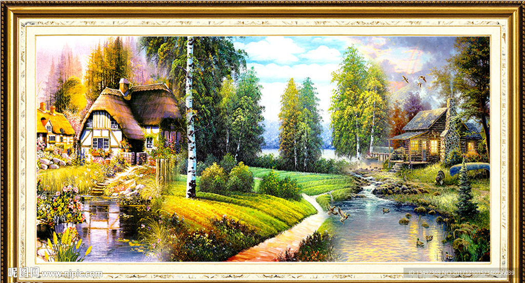 山水油画