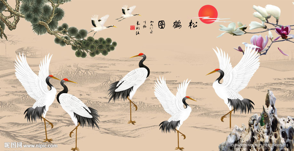 松鹤图