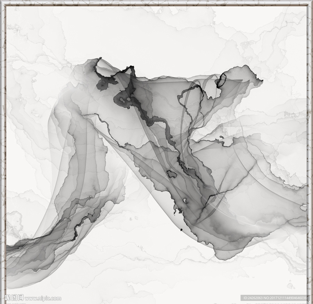 抽象意境水墨画