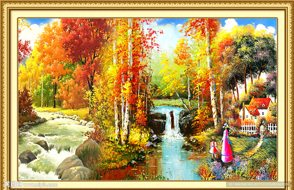 山水油画