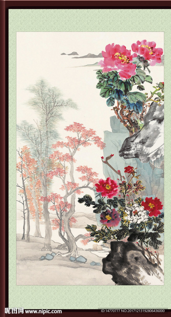 国画牡丹