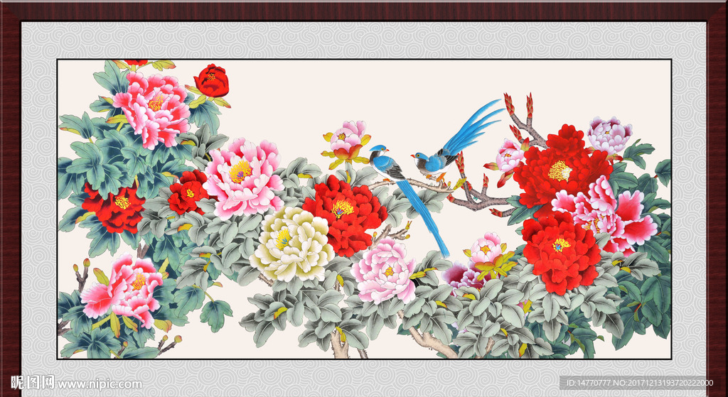 国画牡丹