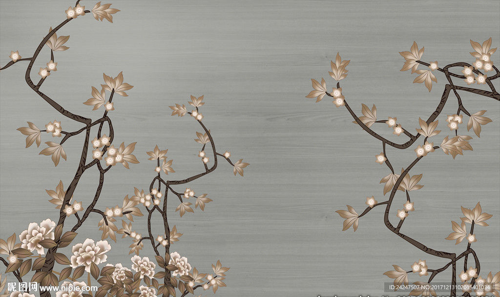 中式花鸟国画