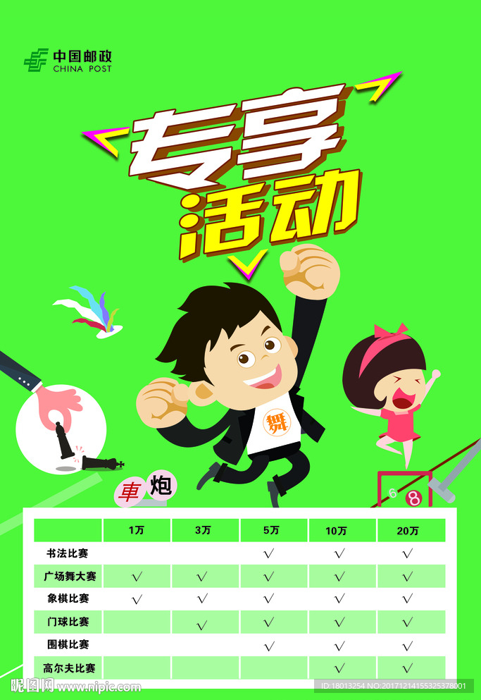 中国邮政专享活动海报