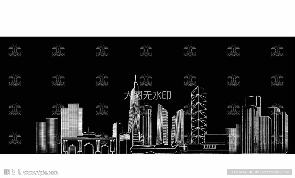 江苏地标勾勒-个性黑色建筑