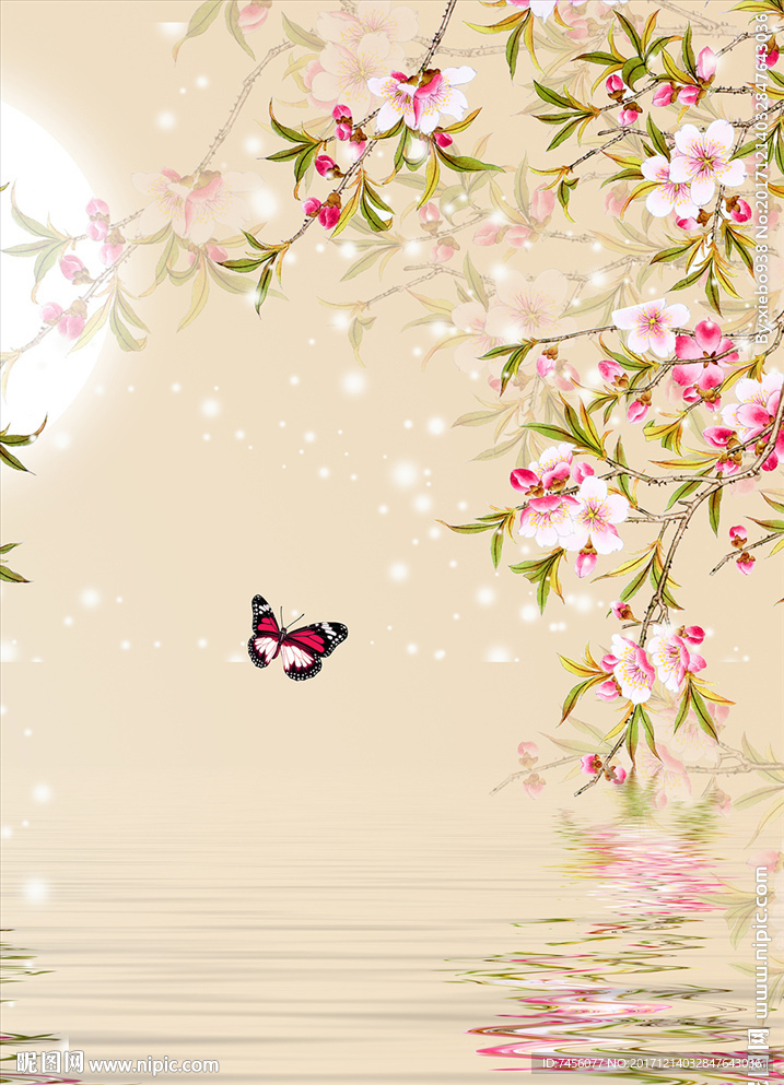 蝶恋花中式玄关过道